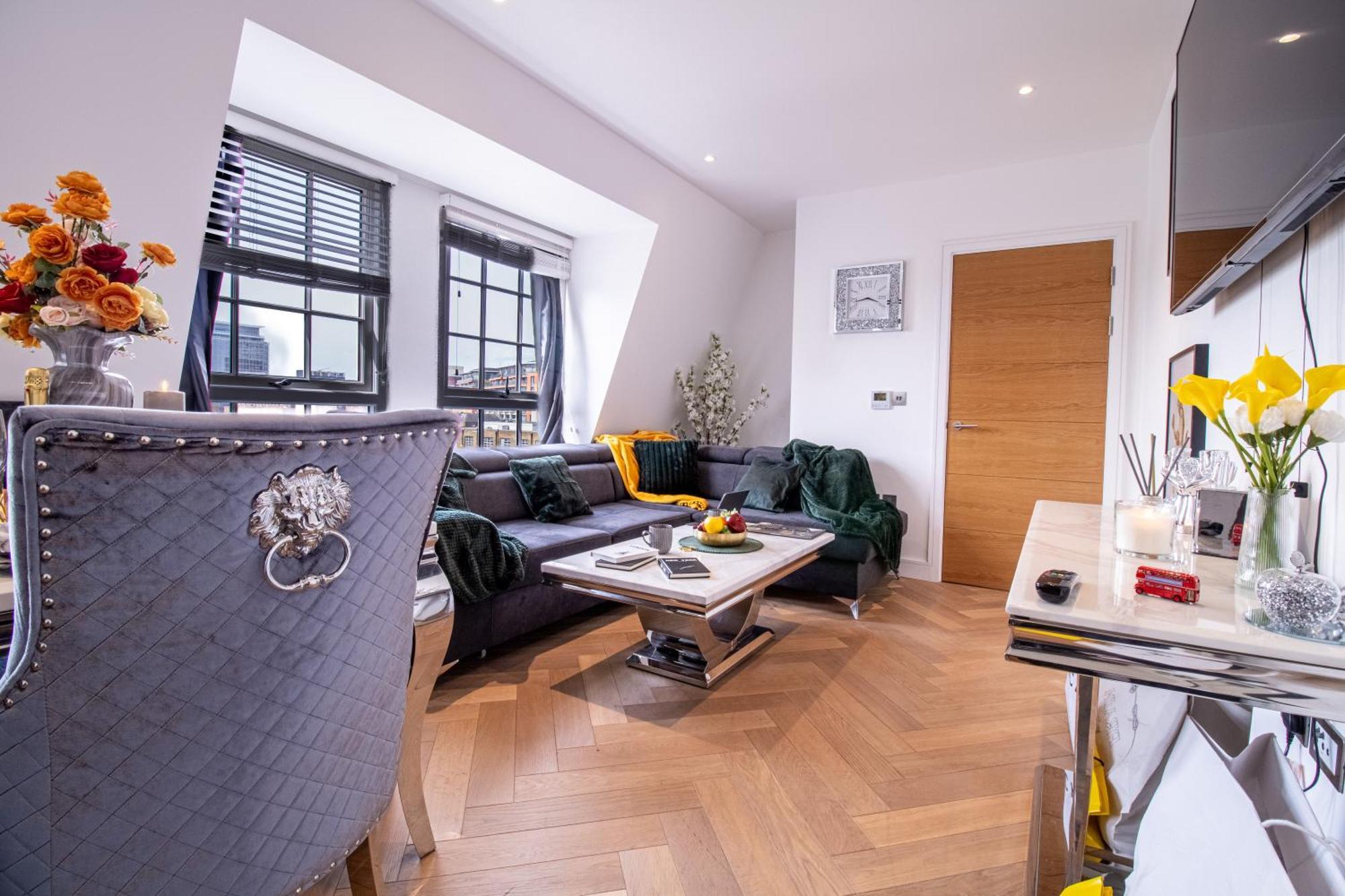 Luxurious 1-Bedroom Penthouse In Marble Arch 71 London Luaran gambar