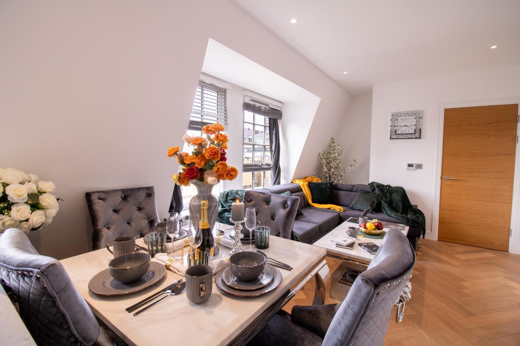 Luxurious 1-Bedroom Penthouse In Marble Arch 71 London Luaran gambar