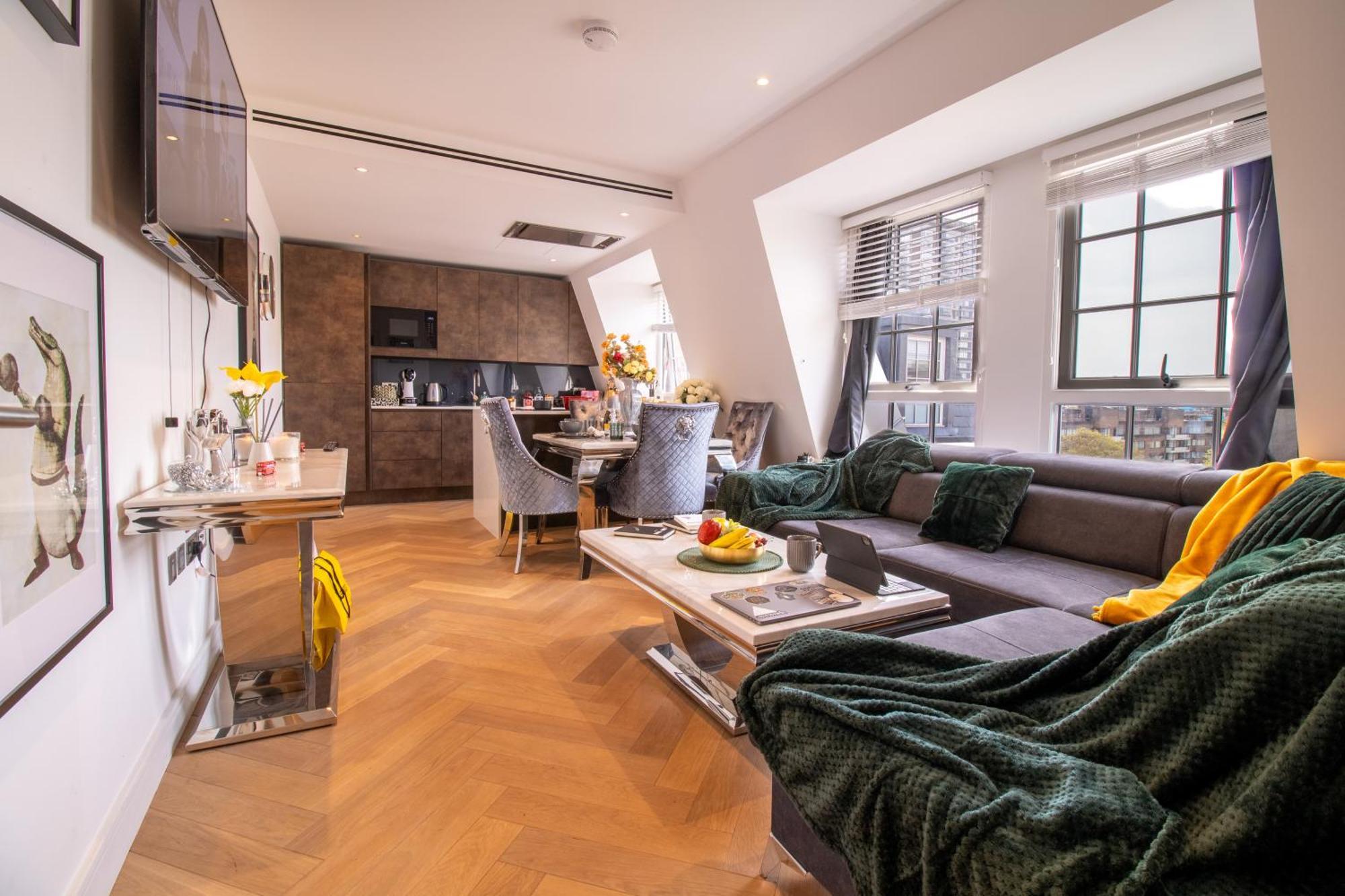 Luxurious 1-Bedroom Penthouse In Marble Arch 71 London Luaran gambar