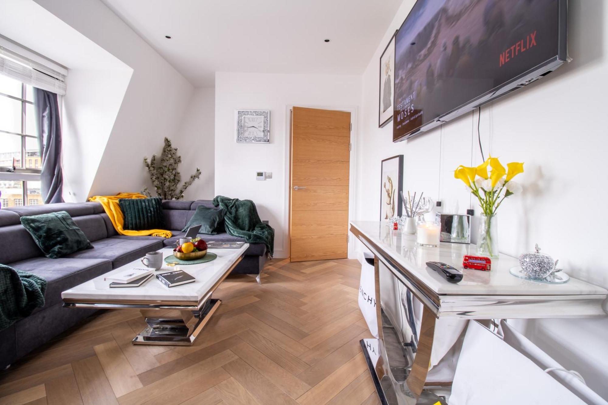 Luxurious 1-Bedroom Penthouse In Marble Arch 71 London Luaran gambar