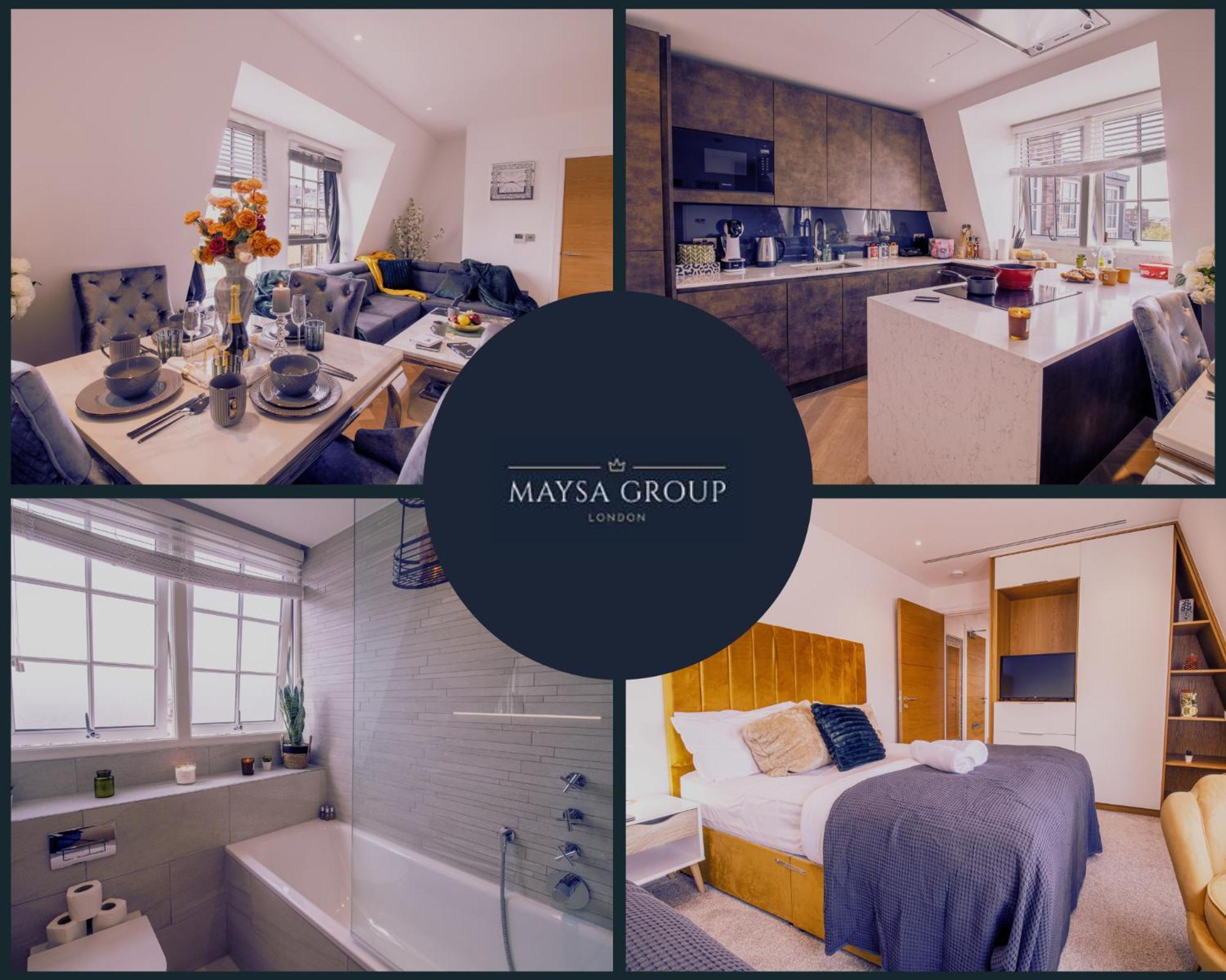 Luxurious 1-Bedroom Penthouse In Marble Arch 71 London Luaran gambar
